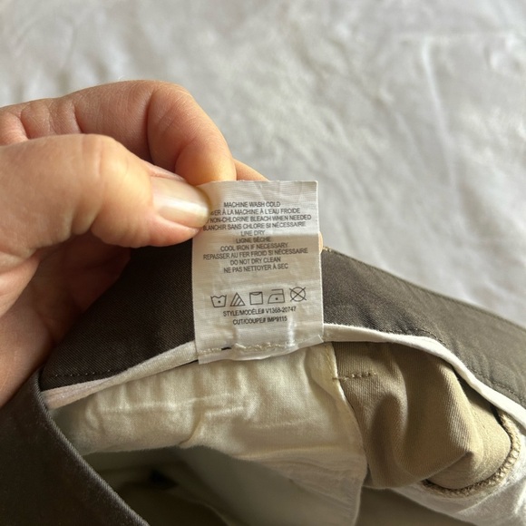 Vince Tan and Green Straight Leg Pants - Picture 5 of 7